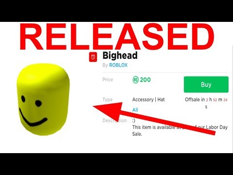 Roblox Buying The Bighead Item Labor Day Sale смотреть - 