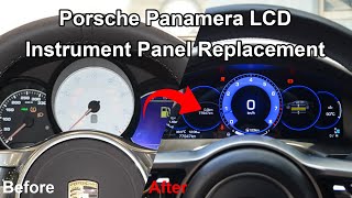 Porsche Panamera Cluster Digital Dashboard Meter install video (with CarPlay funcitons)