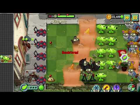 Plants vs Zombies 2 gameplay - Piñata Party - 17th October 2021