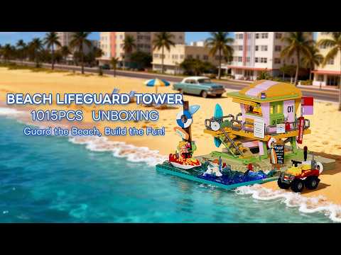 Vidéo Lumibricks Road Trip 18008 : Poste de secours de plage