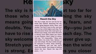 Reach The Sky  #affirmations #boostyourconfidence #risebeyond #reach #sky