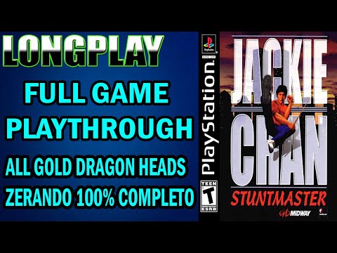 Longplay Jackie Chan Stuntmaster [PS1] Full Game Playthrough All Gold Dragon Heads 100% Completo