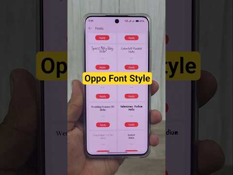 oppo mobile me font style change kaise kare #oppo #fontstyle #techtips