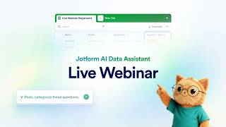 Webinar: Jotform AI Data Assistant