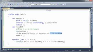 C# LINQ - order by
