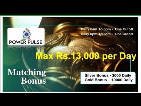 Power Pulse|Single Time Investment|Silver Plan|₹900|Daily Income ₹300 to ₹13,000|Auto Upgrade - Gold