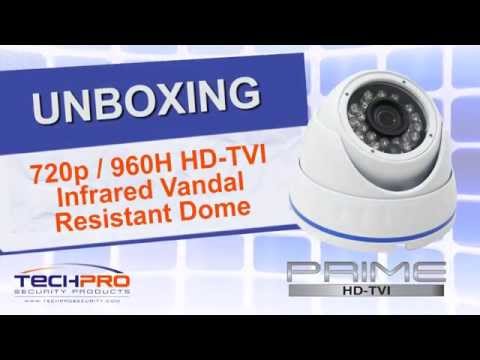 Unboxing - 720p / 960H HD-TVI Infrared Vandal Resistant Dome Security Camera