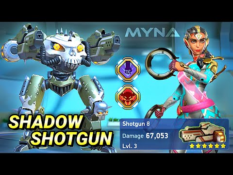 New Pilot Myna + Shadow with Shotgun 8 - Mech Arena
