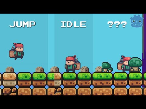 How to make Animation Run,Idle,Jump | Godot 4 Beginners