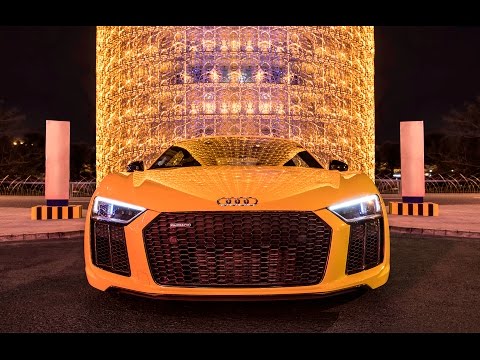 2017 Audi R8 V10 Plus (610hp) in Vegas Yellow - Sound, launch control, interior, exterior