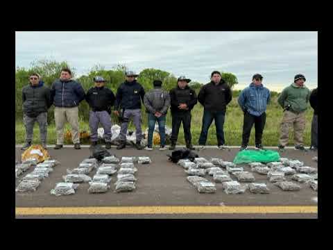 Transportaba 211 kilos de marihuana y lo detuvieron sobre la Ruta 56 en La Leonesa Chaco.