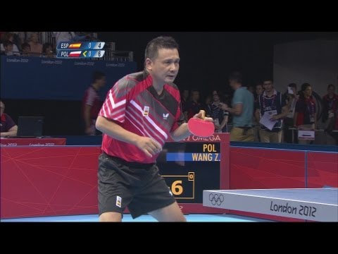 Men's Table Tennis Singles 2nd Round - ESP v POL | London 2012 Olympics