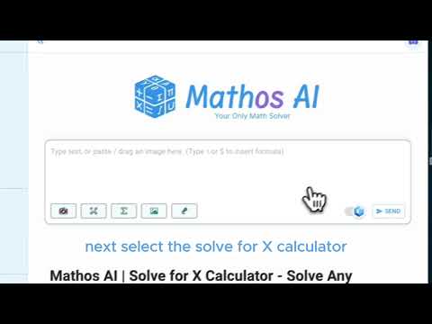 Tutorial - Mathos AI Solve for X Calculator