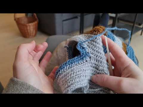 Nalbinding sock tutorial part 2 - the heel (chaotic tutorial)