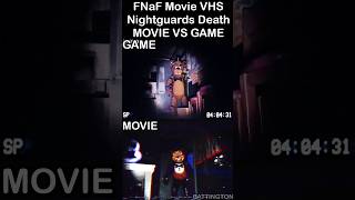FNaF 3 Movie Intro “Nightguards Death” - GAME VS MOVIE