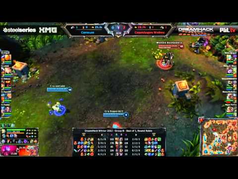 DreamHack Winter 2012 - League of Legends - Group B - Curse.eu vs Copenhagen Wolves