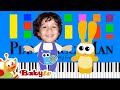 BabyTV Hokey Pokey Slow EASY Medium 4K Piano Tutorial