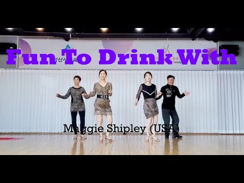 Fun To Drink With Linedance demo Beginner @ARADONG linedance