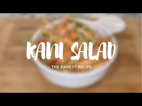 How to make KANI SALAD / how to make spicy Kani salad recipe #shorts
