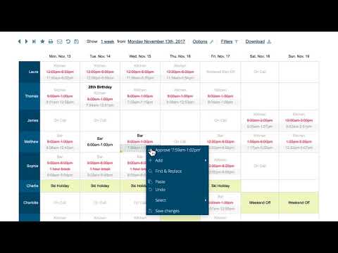 Findmyshift video/presentation/materials