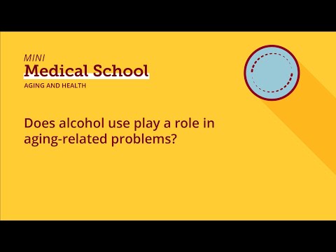 Does alcohol use play a role in aging-related problems?