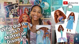 The Disney Store Singing Ariel Doll Review & Comparison to Mattel The Little Mermaid Dolls