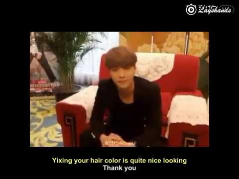 [Eng Sub] 170718 Go Fighting Press Conference Backstage Interview: Yixing on new album cut
