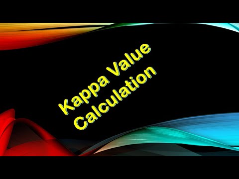 Kappa value