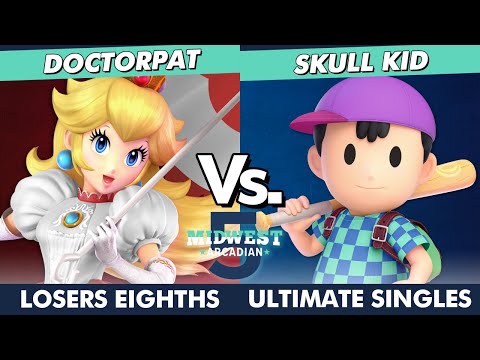 Midwest Arcadian 5 Losers Eighths - Doctorpat (Peach) Vs. Skull Kid (Ness) SSBU Ultimate Tournament