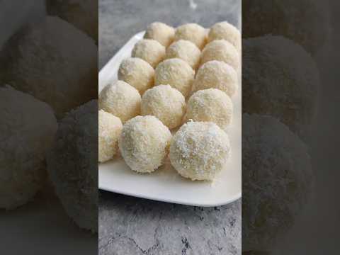 RAFFAELLO KUGELN selber machen | Dessert | Rezept #raffaello #raffaellokugeln #raffaellodessert