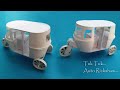 Paper Cup Auto Tuk Tuk Auto Rickshaw