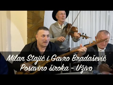 Milan Stajić i Gavro Bradašević Posavino široka UŽIVO (Live Video)