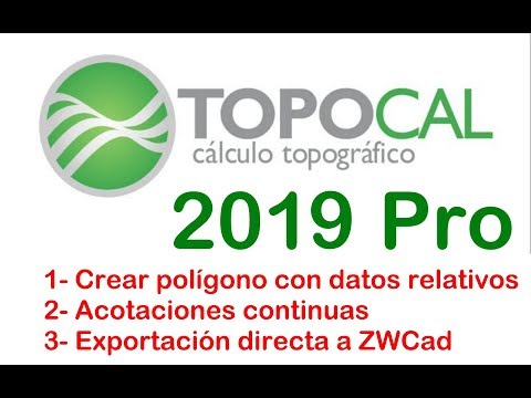 TopoCal 2019 Pro — Pol&iacute;gono y acotaciones
