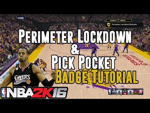 NBA 2K16 Badge Patch 3 Tutorial - LockDown Defender and Pick Pocket
