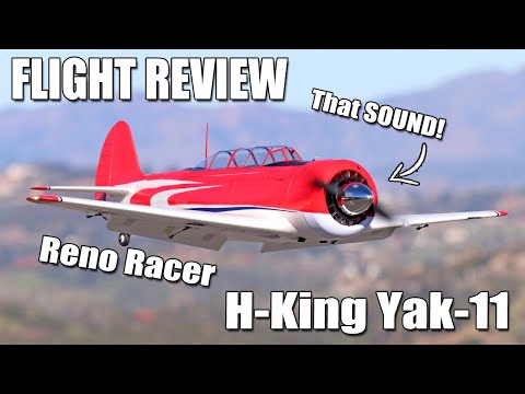 Flight Review -- H-King Yak-11 Red Reno Racer EPO 1450mm PNF (57") | The RC Geek