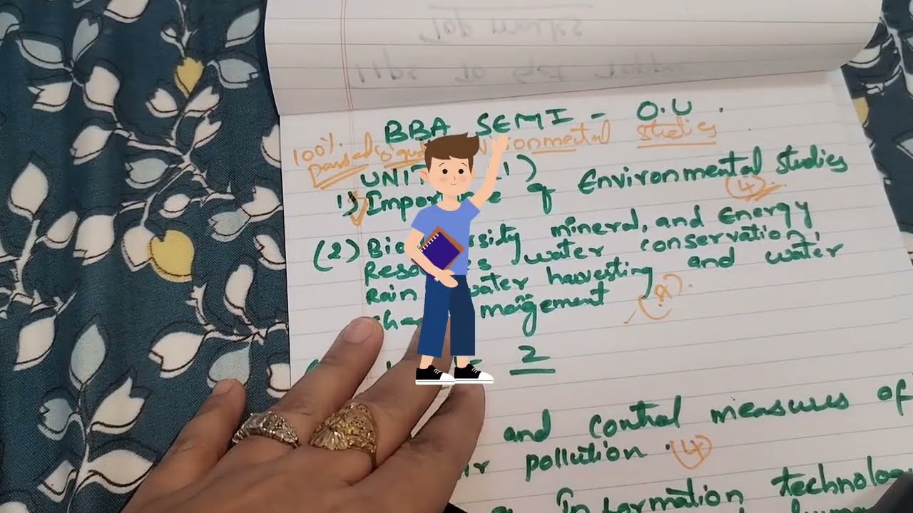 Environmental STUDIES ||IMPORTANT QUESTIONS/ 100%passed 💁💯 ||BBA SEMESTER 1(OU)📝✅💯👍#@bbeducation 👍💁✅