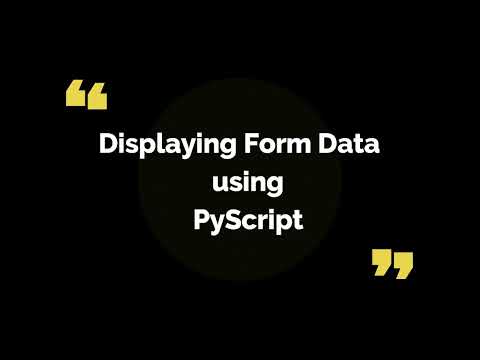 Getting Data from HTML input field | Python in HTML using PyScript #pyscript #python #html