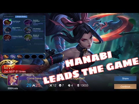 HANABI BEST BUILD BEGINNER | MLBB  2020