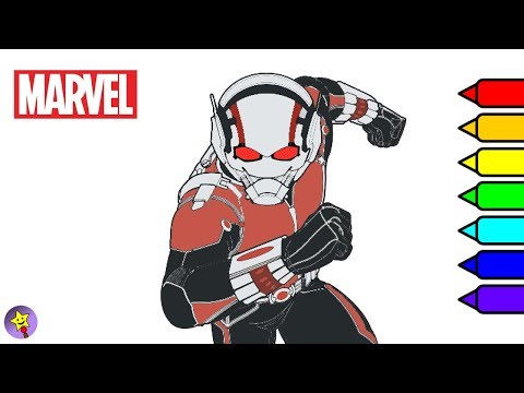 Marvel Ant-Man Coloring Book Antman Coloring Page Marvel Superhero Coloring Book Page