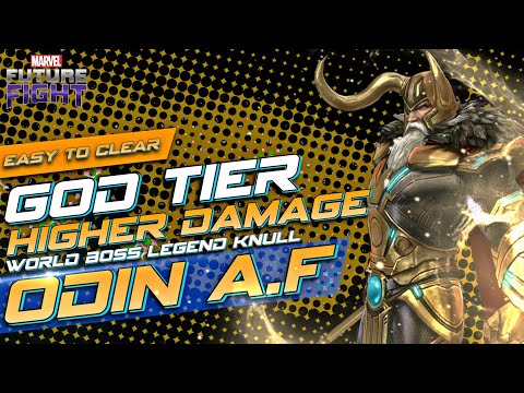 Odin Destroy World Boss Legend Knull Very Quickly - Marvel Future Fight ( WBL Guide )