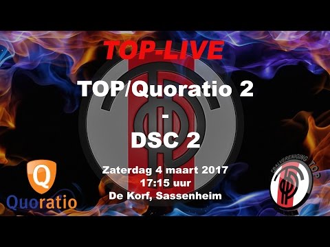 TOP/Quoratio 2 tegen DSC 2, zaterdag 4 maart 2017