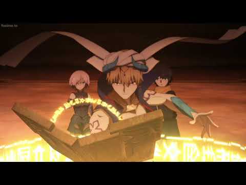 Gilgamesh uses his Noble Phantasm (English Dub) (Fate/Grand Order: Zettai Majuu Sensen Babylonia)