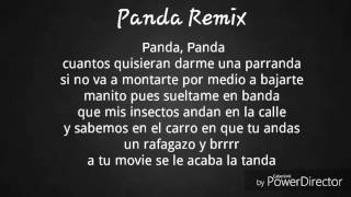 Panda remix Almighty Cosculluela Daddy Yankee ft Farruko  (letra)