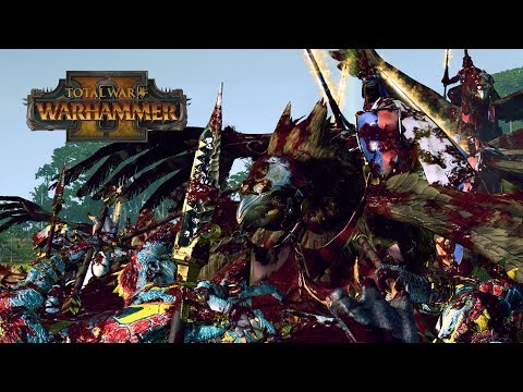 DOUBLE DOUBLE HIPPO - Bretonnia vs Lizardmen, Dark Elves // Total War: Warhammer II Online Battle