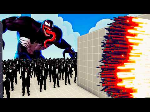 100x VENOM + 1x GIANT vs 1x EVERY GOD   Totally Accurate Battle Simulator TABS