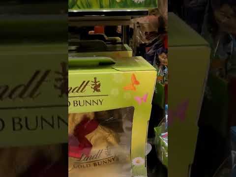 Giant Gold Bunny chocolate @Lindt's
