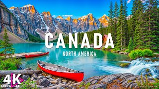 FLYING OVER CANADA(4K UHD) - Relaxing Music With Stunning Beautiful Nature Film For Stress Relief