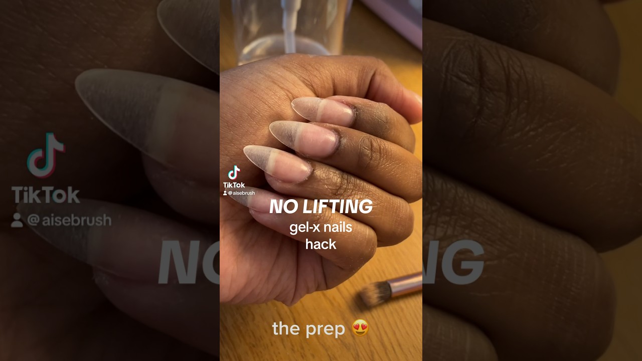 NO LIFTING gel-x nails #shorts #gelxnailtutorial #gelx #nails #nailtutorial #athomenails #nailart