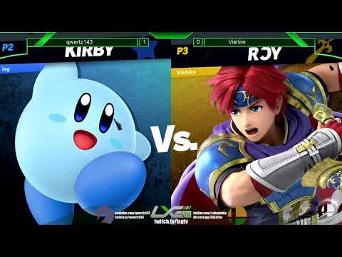 qwertz143 (Kirby) vs Vishire (Roy) - Smash Ultimate @ LXG 15
