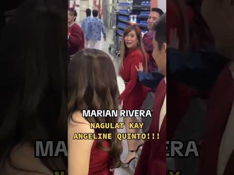 NAGULAT SI ANGELINE QUINTO KAY QUEEN MARIAN RIVERA SA ABSCBN COMPOUND #marianrivera #angelinequinto